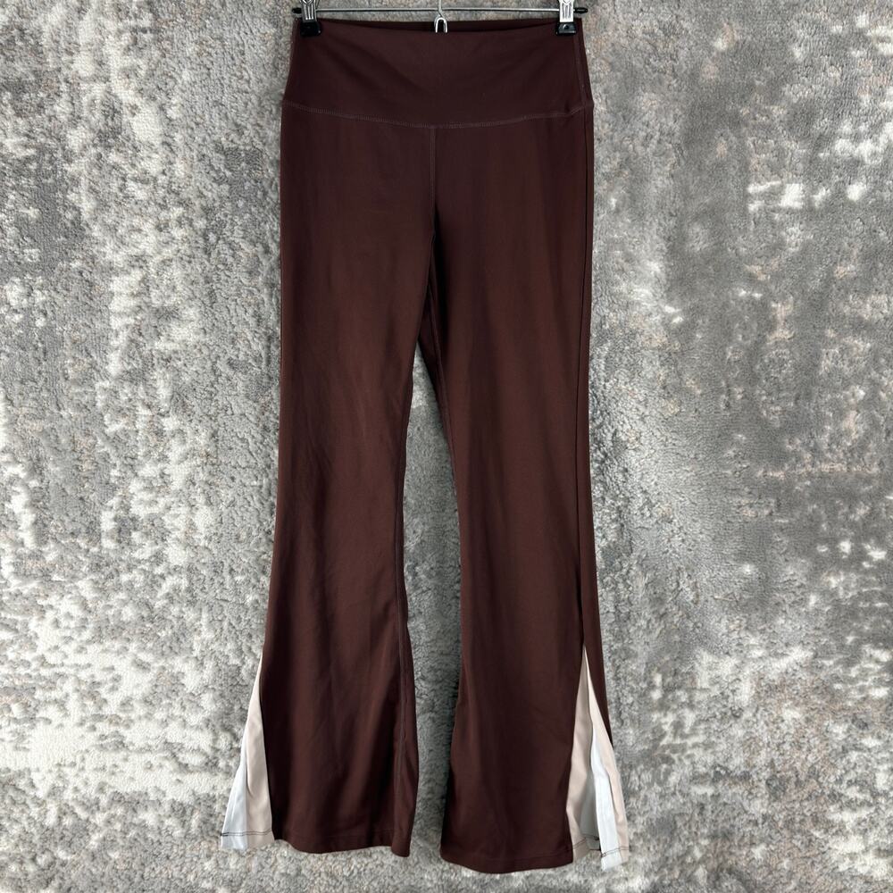 Wilo Size XS‎ Stretch Flare Leg Leggings Brown Casual Pull On Pants